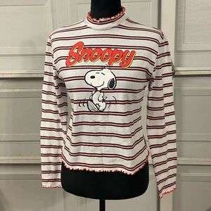 X Love tribe turtle neck long sleeve Snoopy shirt